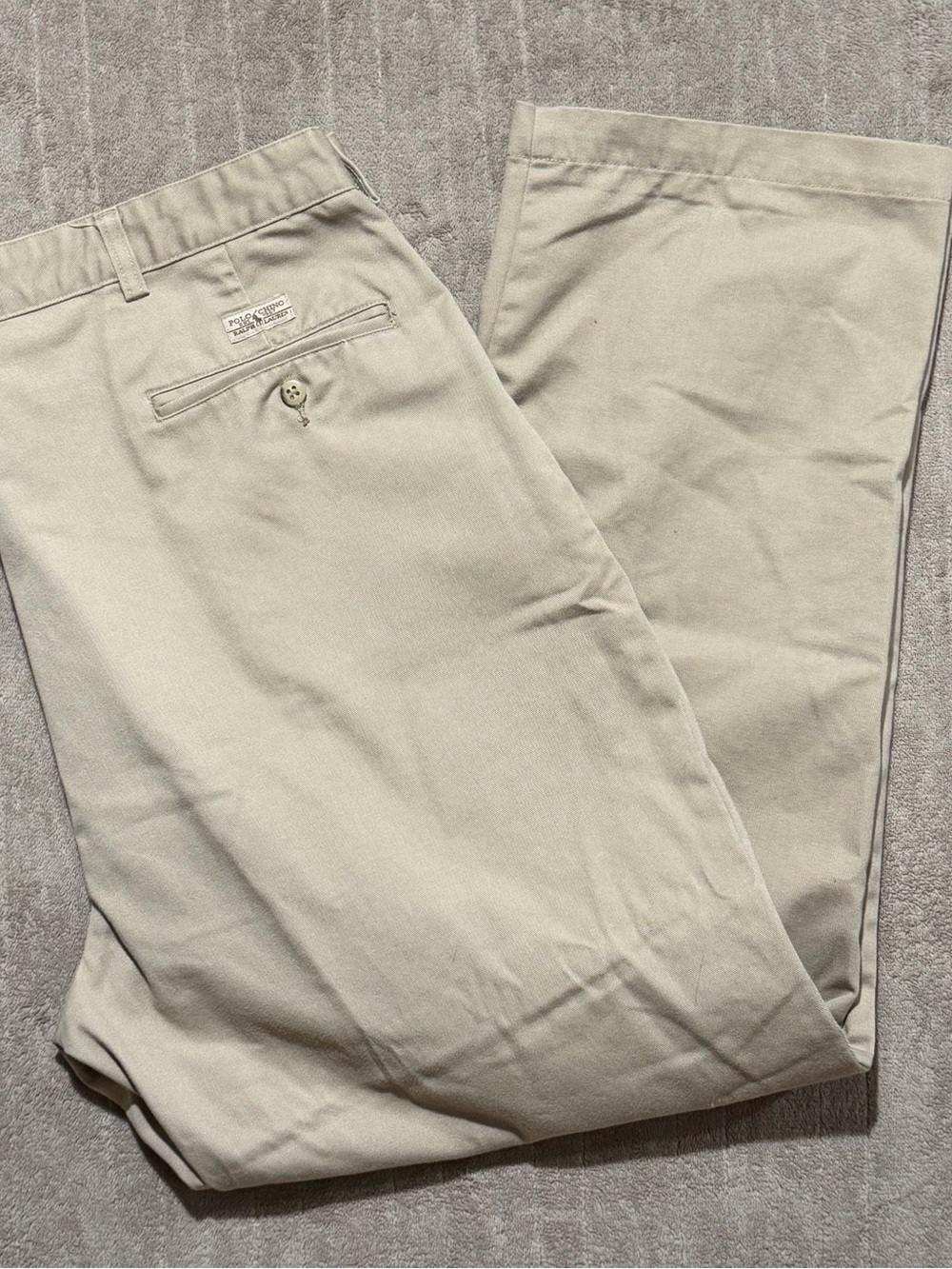 Vintage Ralph Lauren Polo The Andrew Pant Men’s Pleated Chino Khaki Size 40x30